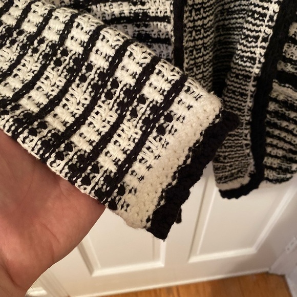 Maje black and white knit cardigan - Picture 14 of 16